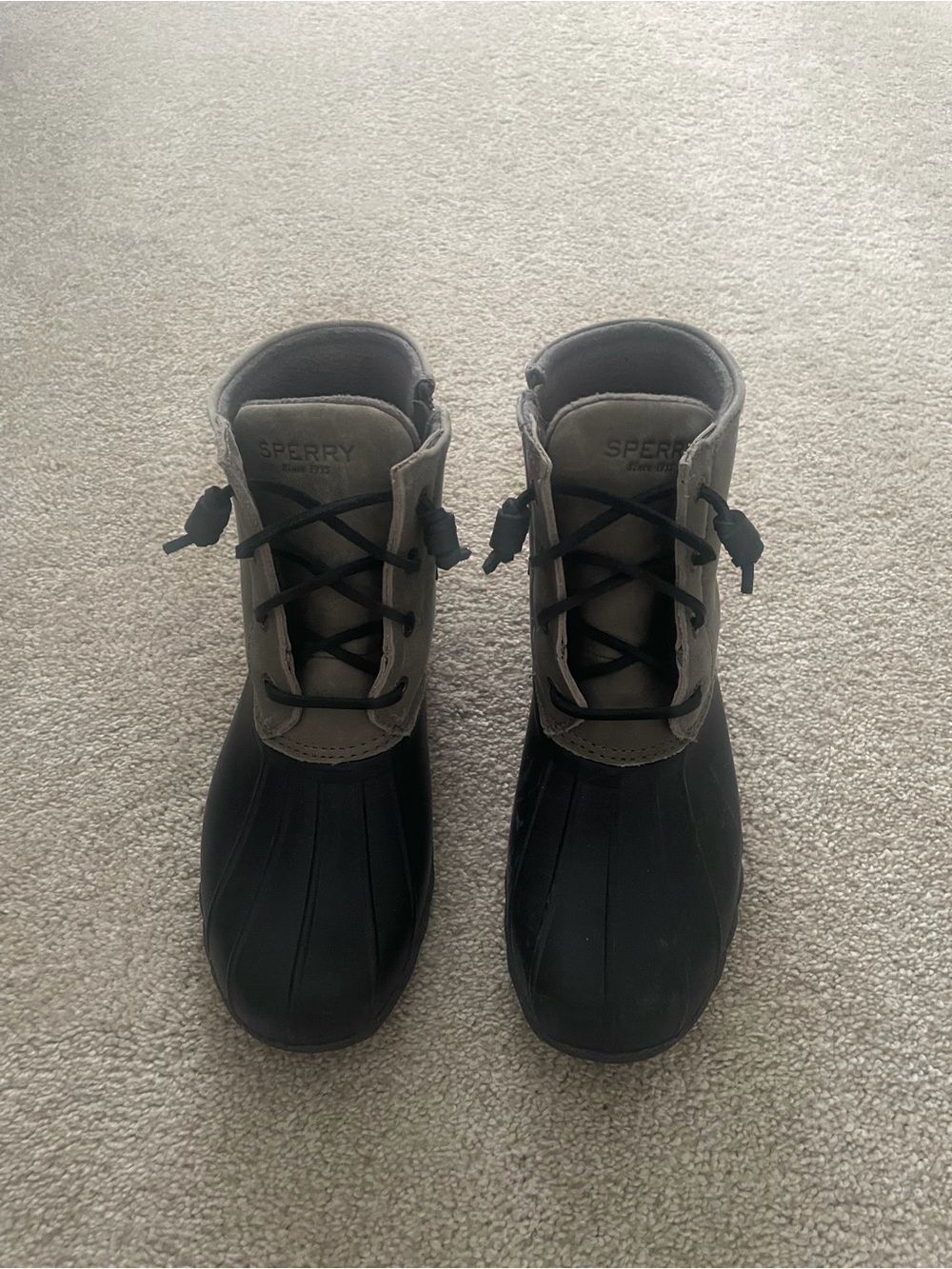 Sperry Women's Two-Tone Duck Boots - Black and Olive